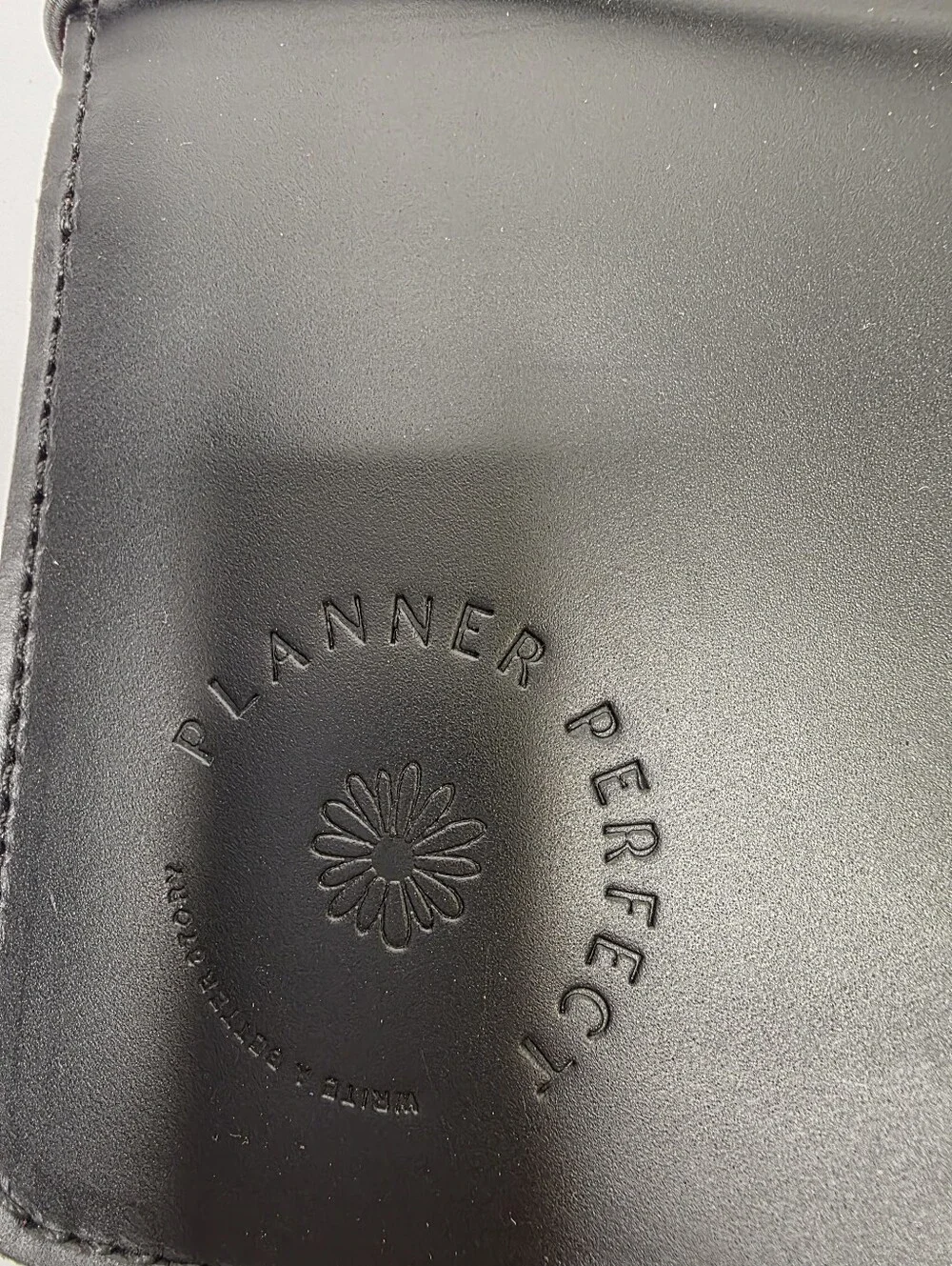 Planner Perfect Leather Travelers Notebook Cover Black & Red